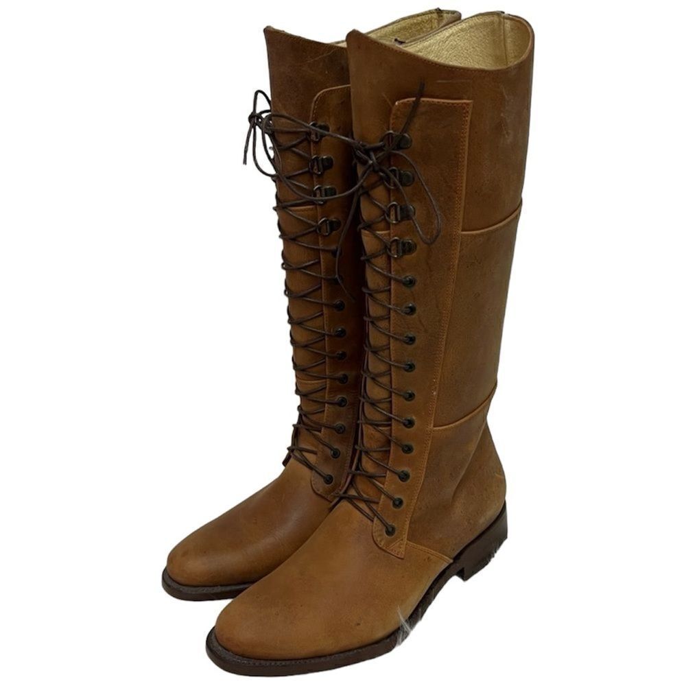 Je-Ver Lace-up Western boots size 8 Fisherman Core Bin 21
